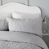 Serene Luana Silver Duvet Cover Set Serene Luana Silver Duvet Cover Set